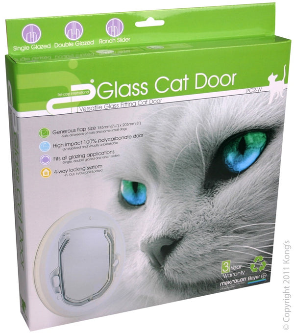 PET CORP GLASS CAT DOOR