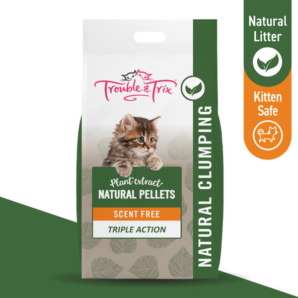 TROUBLE & TRIX NATURAL TOFU CAT LITTER PELLETS