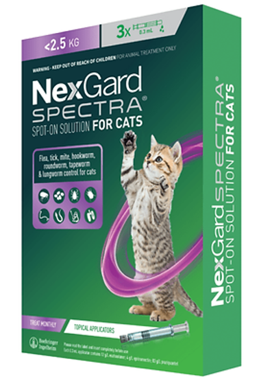 NEXGARD SPECTRA FOR CATS 3PK