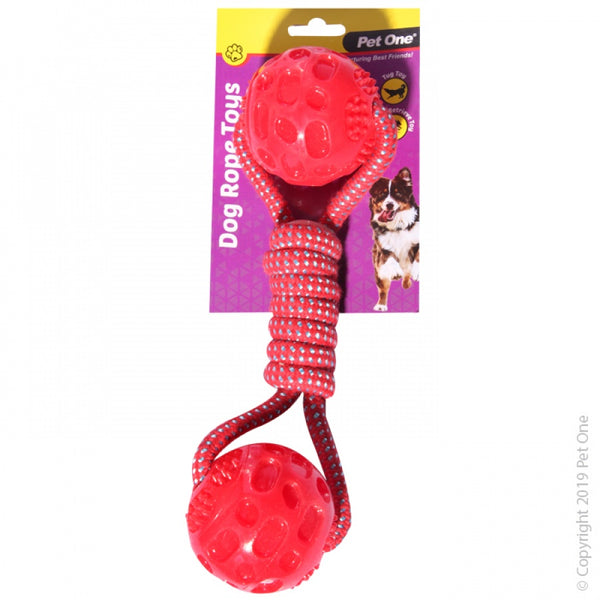 PET ONE ROPE WITH DUMBELL