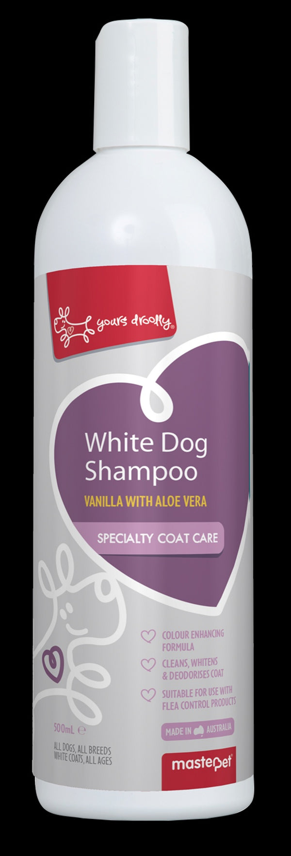 YOURS DROOLLY WHITE DOG SHAMPOO 500ML