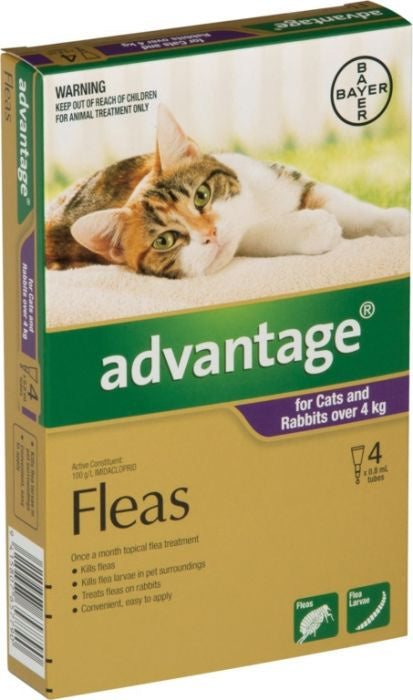 Advantage Flea Treatment For Cats & Rabbits Over 4kg