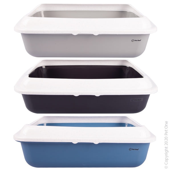 PET ONE RECTANGLE LITTER TRAY WITH LID