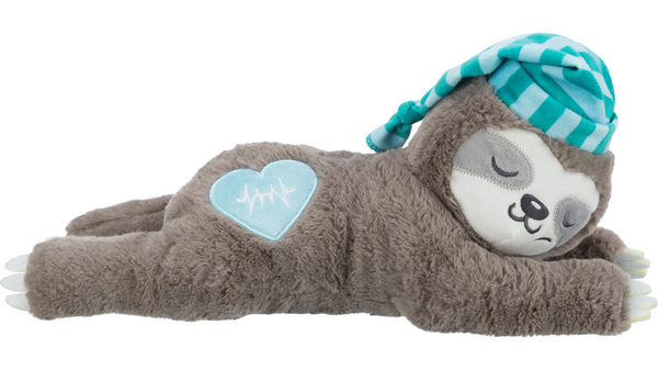 JUNIOR SLOTH WITH HEARTBEAT 34cm